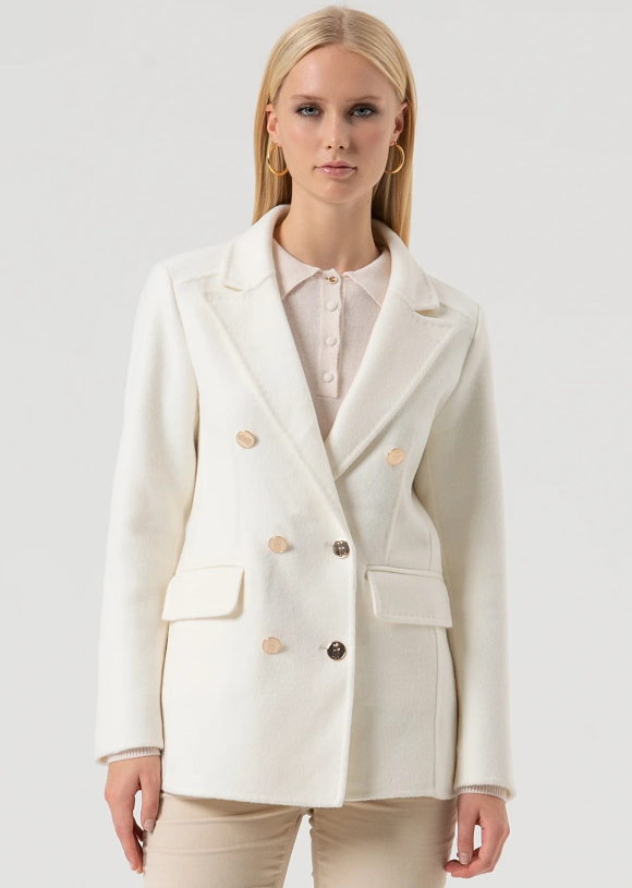 Fracomina Blazer regular doppiopetto con lana