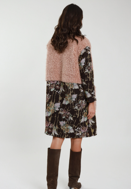 SUSY MIX Cappotto Fantasia + Ecopelliccia