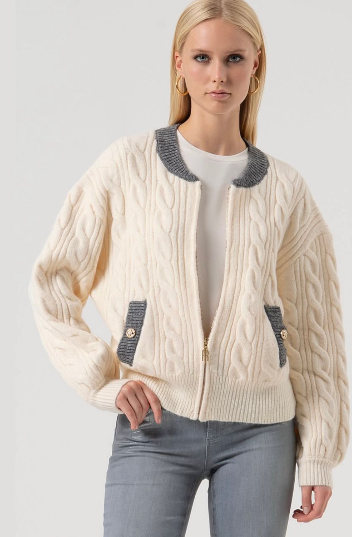 FRACOMINA BOMBER ZIP